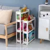 Kitchen Storage Narrow Home 4 Tiers Slim And Organizers Bathroom Organizer With Wheels