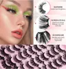 20 Pairs Faux 3D Mink Eyelashes Russian Curl Natural False Eyelashes Fluffy Eye Lash Extension Makeup