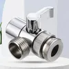 Kitchen Faucets 3 Way Sink Splitter Diverter Valve Copper Faucet Connector Easy-to-Install Water Separator For Bathroom