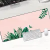 Karten Tropische Blätter Gummi -Mousemat XL Lock Edge Gaming Tastatur Deskpad XXL Game Mouse Pad für Office Table Computer PC Zubehör