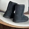 Designer Schneestiefel australische Frauen Boot Tasman Bailey Dune Kastanien Winterfell Schnee Halbknie kurze Dame Schafkin Tazz Wolle integrierte Glys Haarruhschuhe