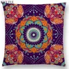 Poduszka Boho Paisley Mandala Wzór dekoracyjny rośliny kwiatowe geometria styl geometrii kwiatowy pasek sofy sofa