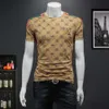 D252-6647P85 Fake Summer High Quality Mens brodé T-shirt à manches courtes