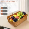 Dinnerware Sets Straw Bread Basket Organizing Pantry Baskets Decorative Home Accessories Flower Multi-function Accessory Shelves Veggie Tray