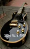 Custom Limited 1958 Heruitgave P90 Pick -up Black Electric Guitar Cream 5 -planten bindende mahonie bodyblock dweil vatbord inleg goud HA9126035