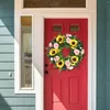 Декоративные цветы крючки венок для входной двери Летняя творческая симуляция подсолнечника