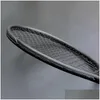 Raquettes de tennis 40-55 lbs Tralight Black Carbon Raqueta Tenis Padel Racket String 4 3/8 RACCHETTA TENNISRACKET RACKET DROP DIVRION DHXMW
