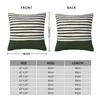 Pillow Forest Green X Stripes Throw Covers For Sofas Christmas S Decorative Sofa Pillowcases Bed