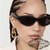 Nouvelle famille B. lunettes de soleil ovales personnalisées féminines célébrités Internet Instagram même métal de mode