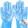 Pet Grooming Bathing Gloves Dog Cat Bathing Shampoo Scrubber Magic Massaging Cleaning Cleaner Sponge Silicon Hair Removal Glove