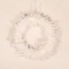 Fleurs décoratives panache blanche couronne suspendue Garlands Halloween Party Favors accessoires accessoires