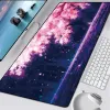 Batterier japanska körsbärsblomma spelare hastighetsmöss möss xxl lås kant mjuk slitstark skrivbord mousepad stor tangentbord gummi dator skrivbord matta