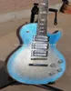 Rare Ace Frehley Big Sparkle Metallic Blue Burst Silver Electric Guitar Mirror Truss Rod 3 Chrome Cover Pickups Grover Tuners4434542