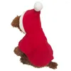 犬アパレルペットの服フリースジャンプスーツ通気性ドレスアップかわいいクリスマス要素コート