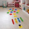 Window Stickers Children's Room Floor Color Recognition Game Creative Self-adhesive Kindergarten Decoration Wallpaper