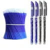 100 Refills 2 Erasable Pen Rods Eraser Set 0.5mm Washable Handle Magic Gel Animal Pen School Office Writing Supplies Stationery 240401