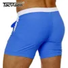 Tacvasen Summer Swimming Board Shorts Mens Beach Brief Boxer Trunks met Pocket Quick Dry Outdoor Casual Swimwear Bottoms 240407