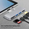 Hubs de alta velocidade leitura de leitura Adaptador Docking Splitter para Surface Pro 7 USB3.0 Porta HDMicompatible Card Reader Adapter
