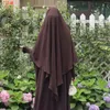 Roupas étnicas Triângulo extra Longo Khimar Hijab Dubai Cabeça de cabeceira da cabeça turca Dubai para mulheres Islã Veil Muçulmano (não