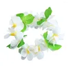 Декоративные цветы 4 шт. Гавайский головной убор искусственные цветочные ожерелья гирлянда цветочные венок