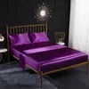 LISM 4pcs Bedding Set Bed Linen Sets Satin Mattress Cover Set Sabanas King Size Bedsheet Smooth Soft Cool Bed Sheets pillowcase 240417