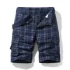 Krótkie spodenki dla mężczyzn do męskiej wiosny/lato bryza bawełniana bermuda kamuflaż dżinsowe multi -kieszeniowe spodnie dla męskich krótkie j240407