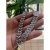 MOISSANITE Diamond Hiphop Jewelry Link Pulsera Link Llegada Hot 925 Silver Nuevo regalo de Navidad para hombres y mujeres 1 pieza