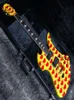 Sällsynt gul Burny Yellow Hide Model China gjorde signatur Elektrisk gitarr 24 FRETS 3394492