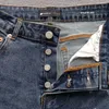 Erkek kot pantolon mor marka denim cadde artı beden hip-hop yırtık şort şık ve ince pantolon