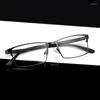 Lunettes de soleil Frames Spectacle Frame Men Eyeglasse ordinateur Myopie Optical Oeil Eye Clear Lens pour mâle Eyewear 9909