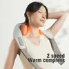 Full Body Massager FODRK Electric Neck And Back Massager Wireless Neck And Shoulder Back Massage Shawl Kneading Massage Pillow Trapezius Neck 240407