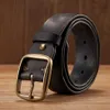 Cinturones gruesos de cobre clip de cobre hebilla jeans de cuero genuino cinturón casual cinturón para hombre cinturón de lujo retro cinturón de lujo