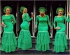2019 Nigerianska spetsstilar Långa ärmar sjöjungfru aftonklänningar asoebibella prom party pageant klänningar nivå golvlängd plus storlek1787303