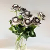 Decoratieve bloemen 43 cm kunstmatige hydraterende zwarte rozen donkere serie gesimuleerde bloem bruiloft decoratie woninginrichting