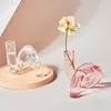 Ljushållare glas vridna formhållare vas blomma arrangemang bröllop hem rum dekora tillbehör matbord prydnad hantverk