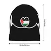 Berets Heart Beat Palestine Palestinien Bonnet chapeau d'automne de ski d'hiver Skullies Chapeaux de gabins