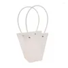 Gift Wrap 1Pc T Shape Florist Decoration Potted Clear Flower Bag Plastic Waterproof Bouquet Portable Transparent Bags