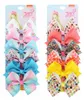 102 Kleur 5 inch Jojo Siwa Bows Hair Bow Girl Colorful Print Bronettes Hair Accessories Rainbow Unicorn Kids Party Kersthaar 1391686