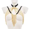 Stage Wear Dance Accessories Women Adjustable Goth Crop Top Harness Body Chain