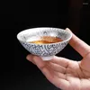 カップソーサー高級シルバーメッキのセラミックティーカップドリンクウェア中国の茶屋目マグ