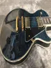 New Electric Guitar Whole From China quilted maple top G custom guitar Dark blue color High quality1471060