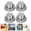 Dinnerware Upkoch Cheese Shaker 4Pcs Lids Stainless Steel Cocktail Dredge Flour Mix Spices Sugar Salt Peppers Shake Drinks Mason Tops