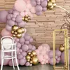 Party Decoration Pink Gold Balloon Garland Arch Kit Mariage Anniversaire Latex Ballon 1st Kids Baby Shower Girl Balon