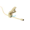 Microphones Hixman Beige LM2Saw Omnidirectiona Lavalier Lapel Condenser Microphone for Audio Technicaワイヤレスベルトパックトランスミッター