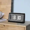 Zegary Auto Flip Cyfrowy budzik duży zegar biurka Duże wyświetlacz dla dorosłych dorosłych