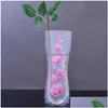 Vases Pvc Foldable Collapsible Water Bag Plastic Wedding Party Eco-Friendly Reusable Home Office Vase 913 Drop Delivery Garden Decor Dh3Ff