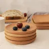 Denunha descartável Japaneses Plate Plate Beach Snack de madeira Bandejas de bandejas de bandejas de copo de sobremesa de sobremesa