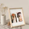 Frames 3/5/6/SQ/inch Photo Frame Minimalist Table Hanging Wall Square Wooden Frame Suitable For Fujifilm Instax Mini 12 11 EVO Camera