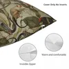 Pillow Vintage Tropical Jungle Botanical Garden Pattern Throw Elastic Cover For Sofa Child Anime Girl