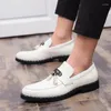 Повседневная обувь мужчины кожаные лоферы Retro Tassel Slip на удобной мужской Flat Fashion Style Style Sepatu Pria II